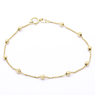 Pulseira   Em Ouro Amarelo Maciça 15cm 