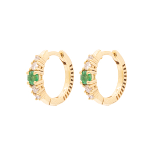 Brinco Argola Em Ouro Amarelo 