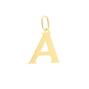 PINGENTE LETRA A AMARELO 