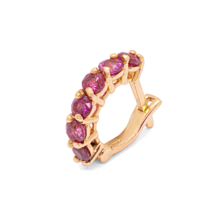 Piercing Argola em Ouro 18k com 6 Gemas 