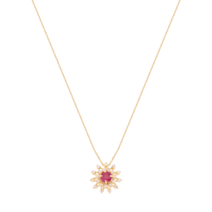 Gargantilha Sol Em Ouro 18K