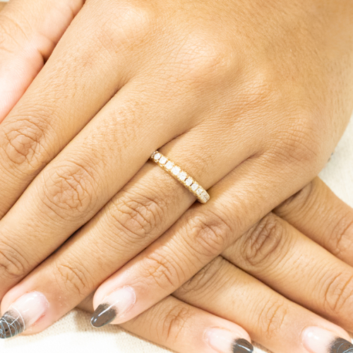 Aliança com 27 Diamantes