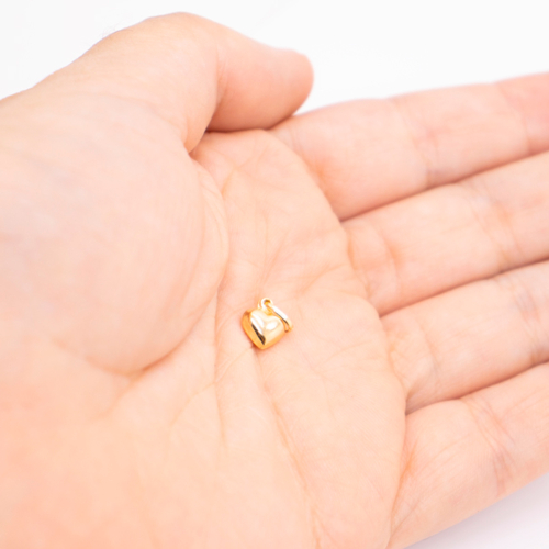 Pingente Coração Em Ouro Amarelo