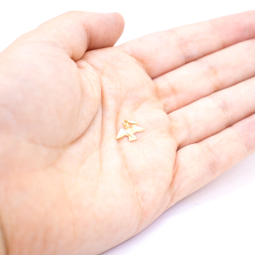 Pingente Espírito Santo Em Ouro Amarelo 