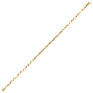 Pulseira Lacraia Em Ouro Amarelo Oca 19cm 