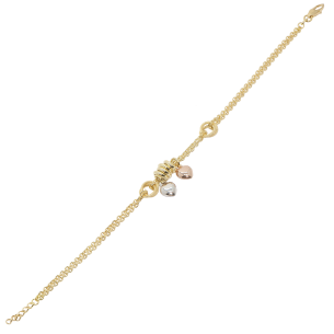 Pulseira Elo Portugu&ecirc;s Em Ouro Amarelo Oca 18cm 