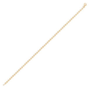 Pulseira Bailarina Em Ouro Amarelo Oca 19cm 