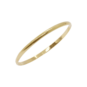 Anel Fino Polido Em Ouro Amarelo 1.00mm 