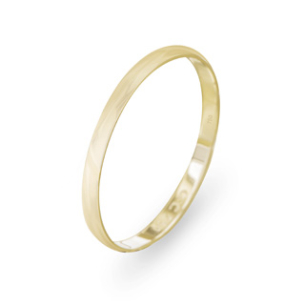 Aliança Polido Em Ouro Amarelo 2.00mm