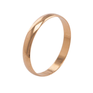 Aliança Polido Em Ouro Amarelo 3.00mm