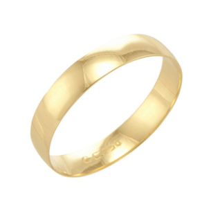 Aliança Especial Em Ouro Amarelo 4.00mm