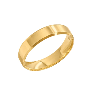 Aliança Anatomica Em Ouro Amarelo 5.00mm