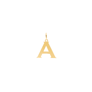Pingente Letra A Em Ouro Amarelo