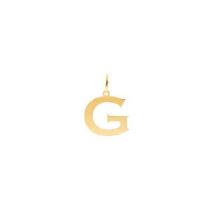 Pingente Letra G Em Ouro Amarelo