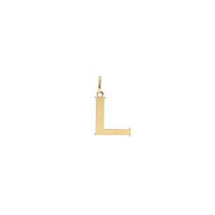Pingente Letra L Em Ouro Amarelo