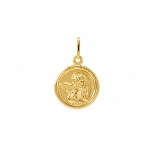 Pingente Anjo Em Ouro Amarelo 