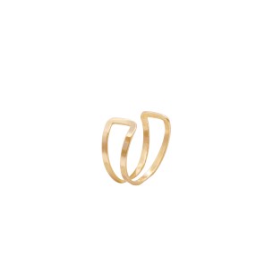 Piercing Argola Dupla  Em Ouro Amarelo 