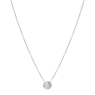 Gargantilha Ponto De Luz Em Ouro Branco 45cm Com 1 Diamante Redondo 0.06ct