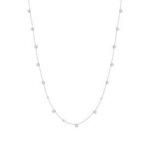 Gargantilha Dambete Em Ouro Branco 40cm