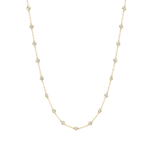 Gargantilha   Em Ouro Amarelo 45cm 