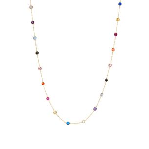 Gargantilha Em Ouro Amarelo 45cm 