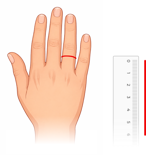 Use um barbante ou linha